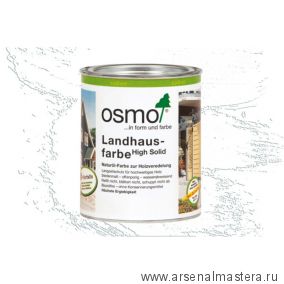 Непрозрачная краска для наружных работ Osmo 2101 белая 0,75 л Landhausfarbe Osmo-2101-0.75 11400027