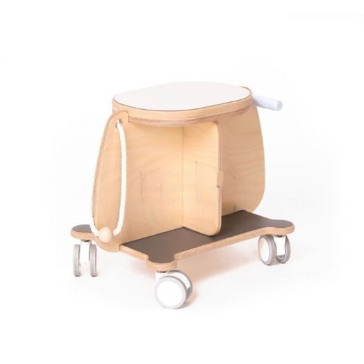 Табурет детский Троллик на колёсиках