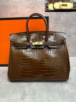 Сумка HERMES Birkin Crocodile 35 см золото