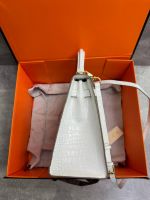 Сумка HERMES KELLY Crocodile 28 см золото