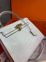 Сумка HERMES KELLY Crocodile 28 см золото
