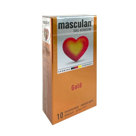 Презервативы Masculan 5 ultra gold № 10 (утонченный латекс золотого цвета) 10 шт.