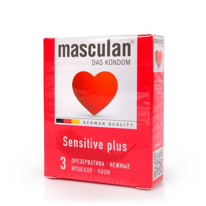 Презервативы Masculan sensitive plus № 3 (нежные), 3 штуки