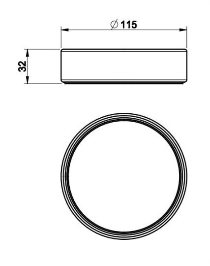 Черная мыльница Gessi Anello 59526 ФОТО