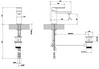 Gessi Trasparenze смеситель для раковины 34201 схема 2