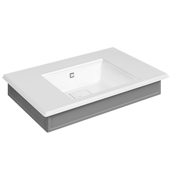 Gessi Eleganza раковина 46814 90х52,2 схема 1