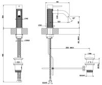 Gessi Cesello смеситель для раковины 54401 схема 2