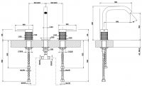 Gessi Cesello смеситель для раковины 54412 схема 6