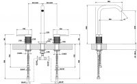 Gessi Meccanica смеситель для раковины 54211 схема 6