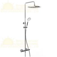 Душевая колонна с круглым тропическим душем Gessi Minimalistic Shower 3517 схема 5