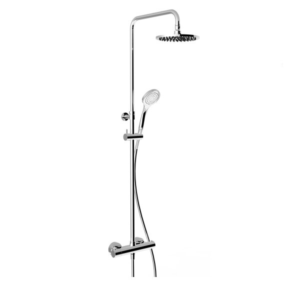 Душевая колонна с круглым тропическим душем Gessi Minimalistic Shower 3517 схема 6