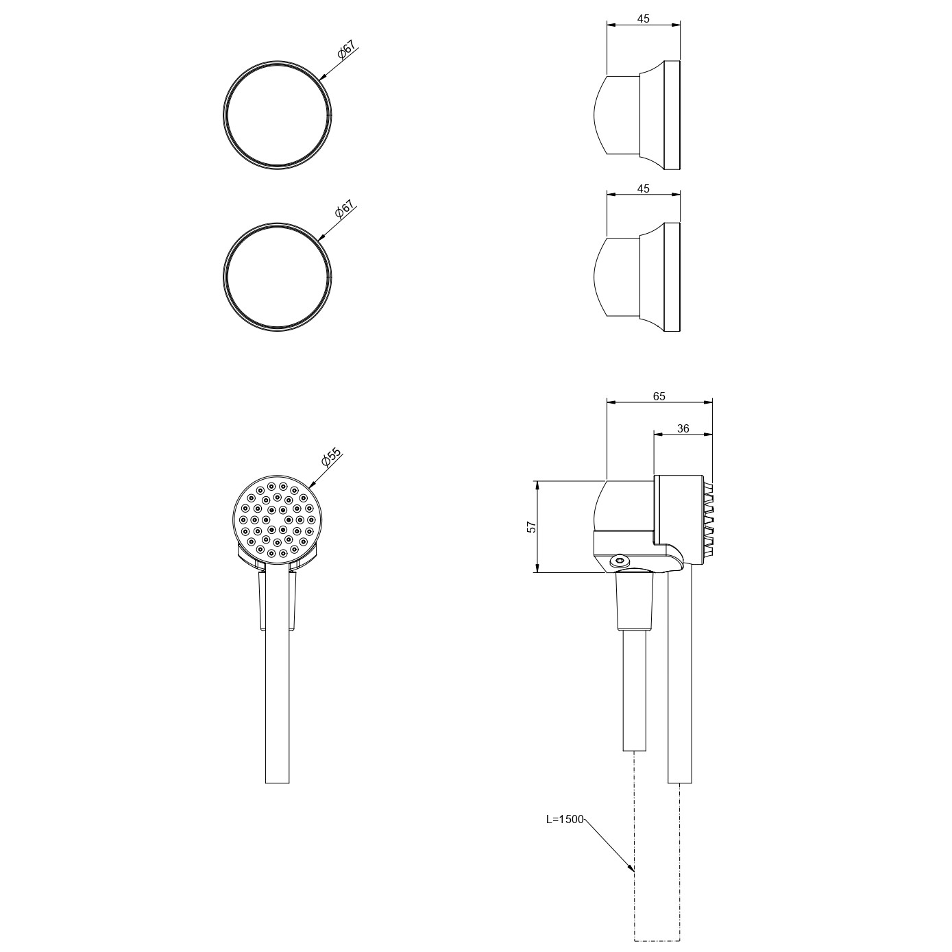 Комплект ручка + ручной душ Gessi Origini 66212 схема 2