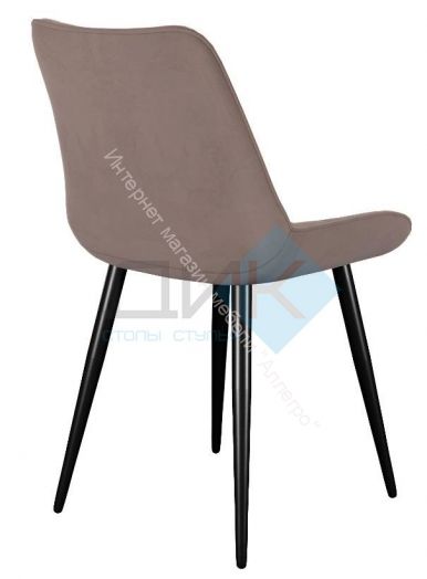 Стул DikLine 206М микровелюр B5 LATTE, ножки черные