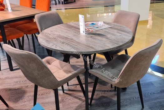 Стул DikLine 206М микровелюр B5 LATTE, ножки черные