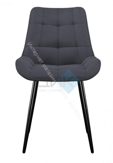Стул DikLine 206М микровелюр B28 ANTRACITE, ножки черные