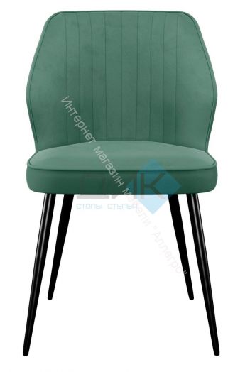 Стул DikLine 222М микровелюр Z39 авокадо, ножки черные