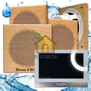 Комплект домашней акустической системы с караоке-усилителем Steam & Water SOUND SAUNA S4