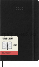 Книжка зап.Moleskine Large Classic ежедневник черный DHB12DC3