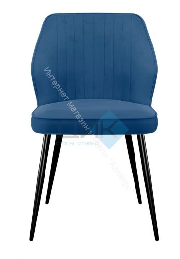Стул DikLine 222М микровелюр Z20 синий, ножки черные