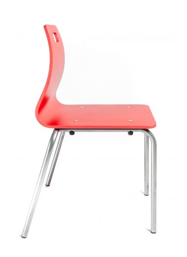 Стул ученический штабелируемый СТ-01 (Красный, красная кромка)