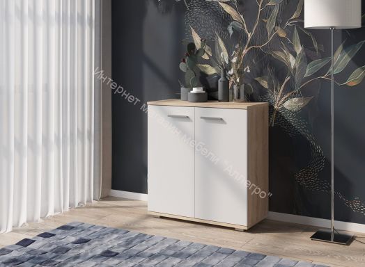 Комод КД-1 FUN Белый/Дуб Сонома