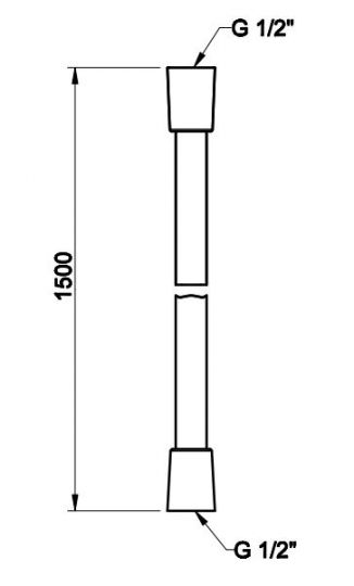 Шланг Darkflex для душа Gessi Anello 54137 ФОТО