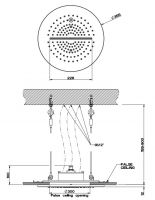 Тропический душ Gessi Inciso Wellnes 35 см 57809+57873 схема 2