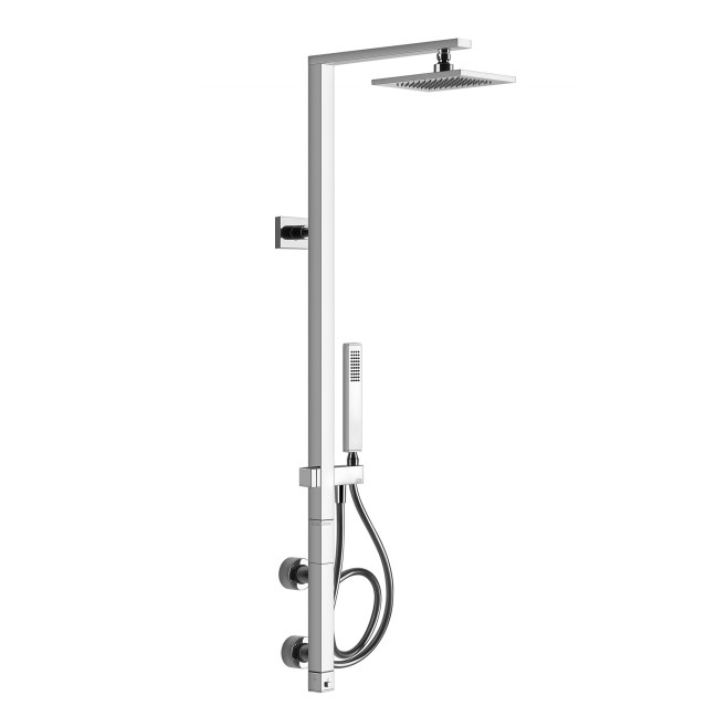 Душевая колонна с тропическим душем Gessi Rettangolo 23407 схема 1