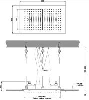 Тропический душ Gessi Minimali 50х30 см 57811+57010 схема 2