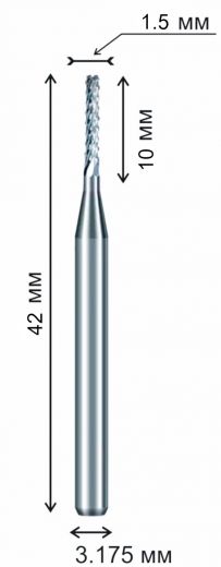 Фреза компрессионная 1.5 х 10