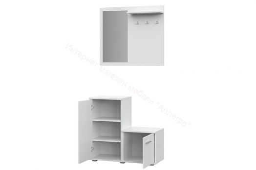 Комплект мебели для прихожей КП-1 FUN Белый