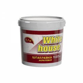 Шпатлевка Универсальная White House 1.7кг до 7мм для Внутренних и Наружных Работ, Белая.