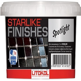 Добавка 75г Litokol Starlike Finishes Spotlight Серебристая для Получения Новых Оптических Эффектов.