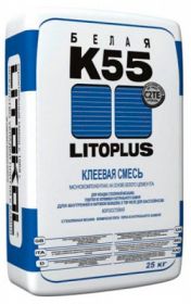 Клеевая Смесь для Мозаики Litokol Litoplus K55 25кг Белая / Литокол Литоплюс К55.