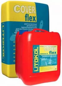 Гидроизоляция Цементная 2-х комп. Litokol Coverflex A+B (20кг+10кг) Высокая Эластичность.