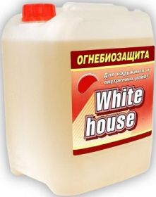 Огнебиозащита White House 5л Бесцветная,  для Внутренних и Наружных Работ / Вайт Хаус Огнебиозащита.
