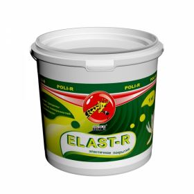 Резиновая Краска Эластичная Polir-R Elast-R 3кг Графит RAL 7024 для Ванных Комнат, Влажных Помещений, Потолков, Стен, Заборов, Фасадов, Крыш.