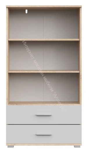 Стеллаж СТ-2.130 FUN Белый/Дуб Сонома