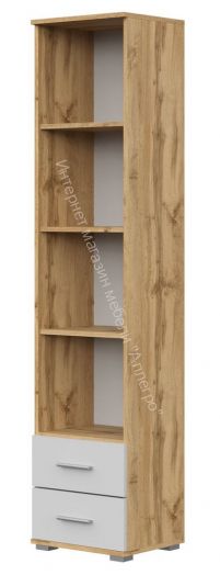 Стеллаж СТ-3.180 FUN Белый/Дуб Вотан