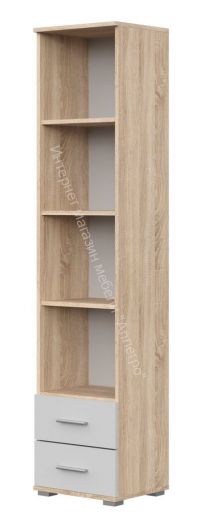 Стеллаж СТ-3.180 FUN Белый/Дуб Сонома