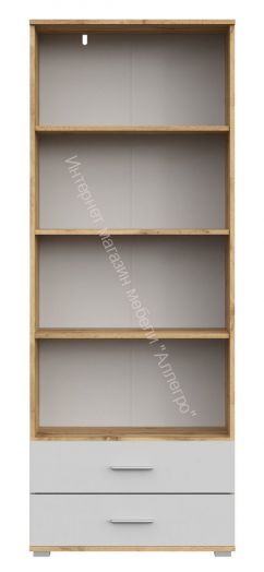 Стеллаж СТ-4.180 FUN Белый/Дуб Вотан