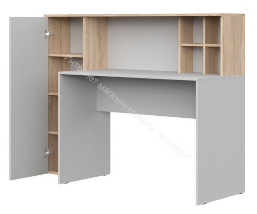 Стол письменный FUN Белый/Дуб Сонома