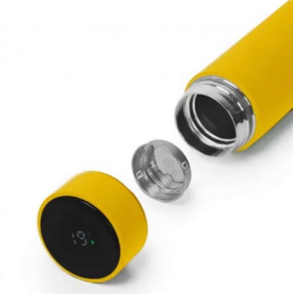 Термос Confident Soft Led желтый