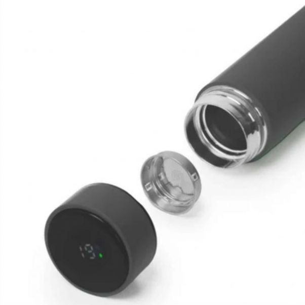 Термос Confident Soft Led серый