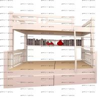 Кровать двухъярусная Ольга с ящиками