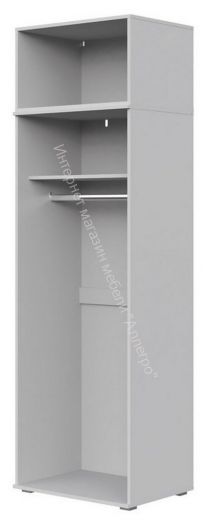 Шкаф 2-х створчатый FUN ШК-1 с антресолью Белый
