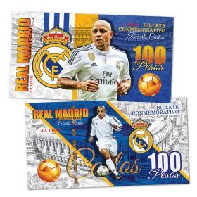 100 pesos — Roberto Carlos. Legends of FC Real Madrid. (Роберто Карлос). Oz