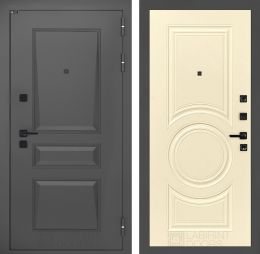 Дверь Входная Лабиринт ОРЛЕАН 23 Ванилла веллюто металлическая