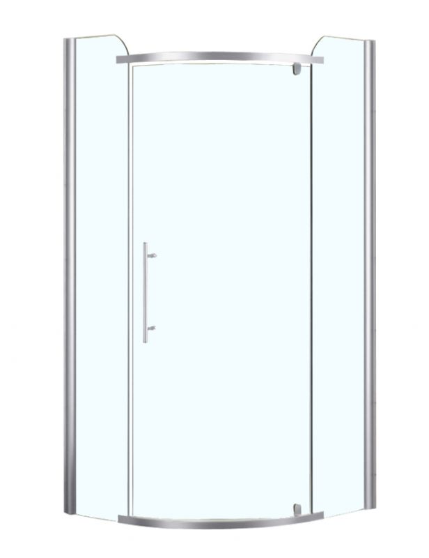 Душевое ограждение Azario EDMONTON 90х90, распаш дверь, хром