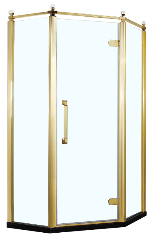 Душевое ограждение Azario ONTARIO 90х90, прозрачное стекло, золото AZ-NBB3231 900 GOLD